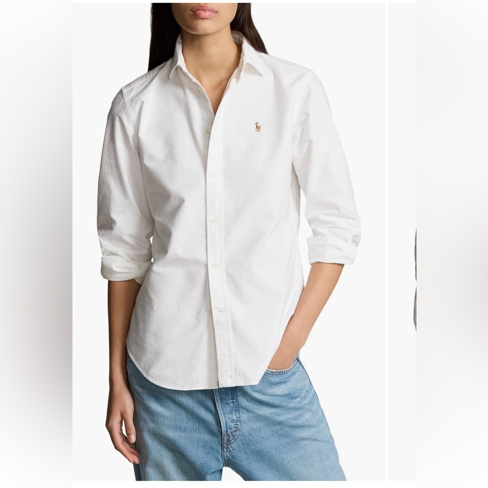 Polo Ralph Lauren Oxford Cotton Button Up Shirt - size 2 - NWOT